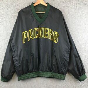 Vintage Green Bay Packers NFL Reversible Game Day Fans Gear Size M Jacket